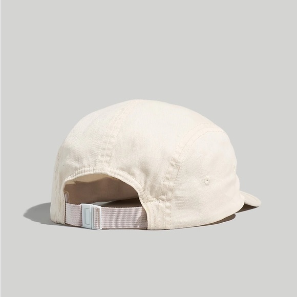 NWT Madewell Cotton Canvas Five-Panel Baseball Cap Vintage Linen Cream - Picture 3 of 3